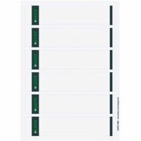 Ordnerrückenetikett schmal/kurz 39 x 192 mm (B x H) selbstklebend ohne Griffloch grau 150 Etik./Pack.