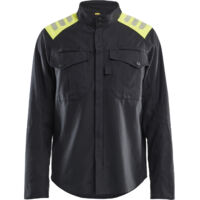 Arbeitshemd mit Flammschutz Inhérent 4409 - Schwarz/Gelb XS