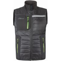 Ärmellose Arbeitsjacke WALL - Grau/Grün 5XL
