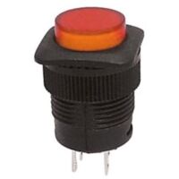 DRUCKTASTER AUS-(EIN) - ORANGE SCHUTZKAPPE - MIT LED