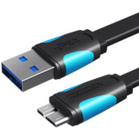 Flaches USB 3.0 A auf Micro-B Ladekabel 1 Meter
