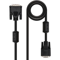 Nanokabel Kabel dvi 18+5 Stecker auf svga hdb15 Stecker 5m - Farbe schwarz
