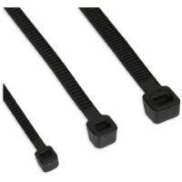 InLine 59963N Clip Schwarz - Kabelclip (Schwarz, 20 cm, 100 Stück)