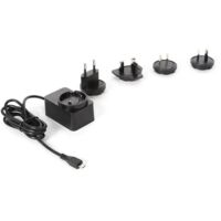 Ladegerät universal mit Micro-USB-Anschluss - 5vdc - 2,5 a mit 4 Reisebuchsen