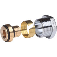 Danfoss Klemmverbinder R 1/2"AG auf 16x2 für Rohre aus Alupex, 10 Stück, Chrom