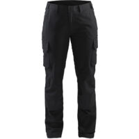 Arbeits-Hose Industrie Stretch Damen 7106 – Schwarz L – FR(44) – SE(C42) – Kurz