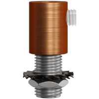 Creative-cables kupfer satiniert, zylindrische kabelklemme 2 stück - serm1rasx2