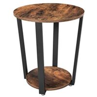 Leobert Eleganter Couchtisch Braun Rustikal 50 cm