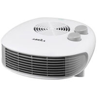 Waagerechter Heizlüfter Lampe 2000w weiß 3 Funktionen, Thermostat, Kontrollleuchte Steuerung 2Leistungen 10x24,5x26,5cm