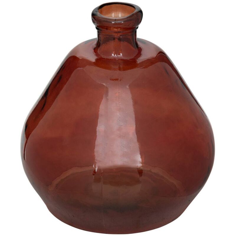 Vaso Barattolo Vernice In Ceramica - PEACH RED - Altezza 7,3 Cm, Diametro 6,5 Cm - Oggetto Arredo Design