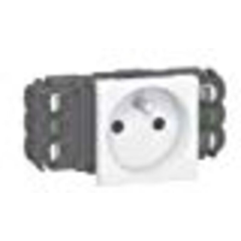 Presa Elettrica Legrand 2P+T 20 A Con Fermacavo, Uscita Laterale, Colore Bianco - Modello LEG90113