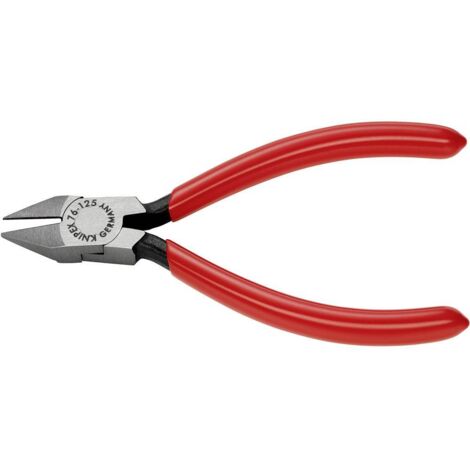 Knipex Tronchese Laterale per Meccanica per Elettromeccanica Bonderizzata Nera, Rivestiti in Resina Sintetica 125 Mm 76 81 125