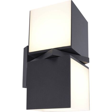 Lutec CUBA Applique Murale Antracite Esterno LED (1/5)