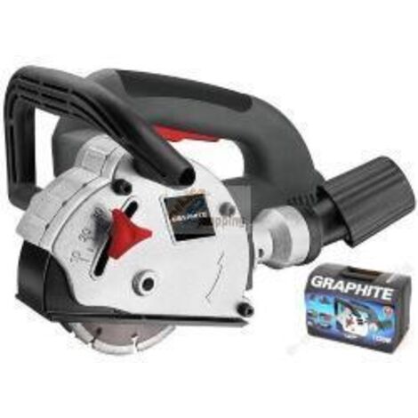 Scanalatore per pareti in grafite 1320W: scanalature precise, lavoro veloce
