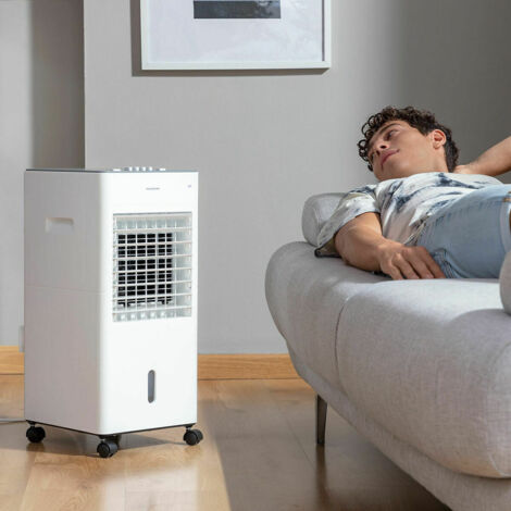 Climatizzatore evaporativo portatile 5 L – 3 velocità – Per spazi fino a 15 m² – Filtro lavabile e serbatoio rimovibile – Innovagoods (1/5)