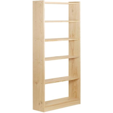 Astigarraga Libreria in Pino Grezzo 80x25x184,7 cm marrone