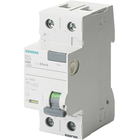 Siemens 5SV33123 5SV3312-3 Interruttore differenziale F 25 A 0.03 A 230 V