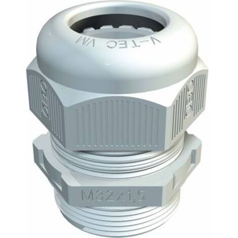 OBO BETTERMANN 2022868 - PRESSACAVO, FILETTATURA METRICA, GRIGIO CHIARO, V-TEC VM25 LGR TIME, GRIGIO LUMINOSO, CONFEZIONE DA 25