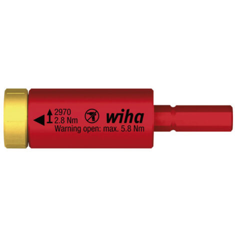 Wiha Adattatore dinamometrico easyTorque electric per supporti slimBit e slimVario® in blister 2.8 Nm (41344)