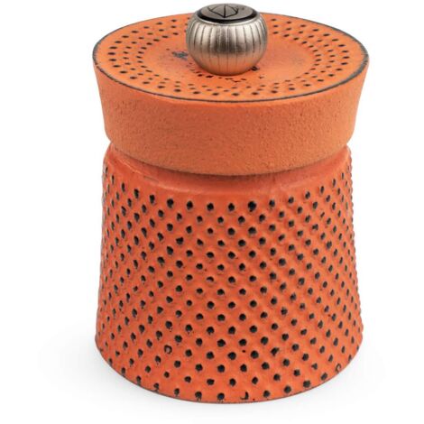 Peugeot Bali Fonte 35426 - Macinapepe manuale con regolazione classica, altezza: 8 cm, in ghisa, colore: Arancione
