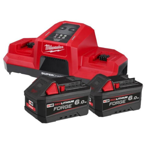 Milwaukee M18 FORGENRG-602 Kit Energy Forge 2pz x 18V 6Ah + caricabatterie Doppio M18 DBSC &ndash 4