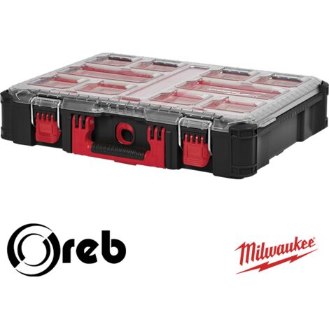 Set di punte e bit Milwaukee Shockwave Red Hex & Multi-material da 39 pezzi per trapano e avvitatore a percussione