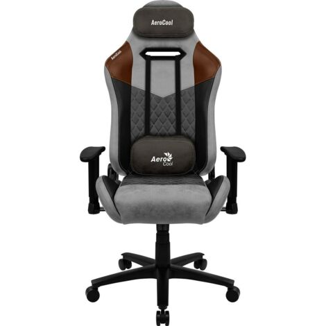 Sedia da Gaming AeroCool DUKE in Alcantara e AeroSuede, stile Tan Grey e Nero Grigio, con rotazione a 180� (1/5)