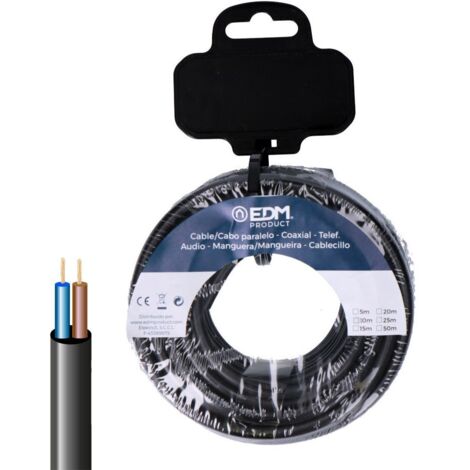 Tubo flessibile vv-k06/1kv 2 x 2,50 mm² nero 15 m (1/2)