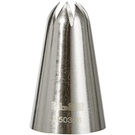 ibili beccuccio a stella 9 mm in acciaio inox