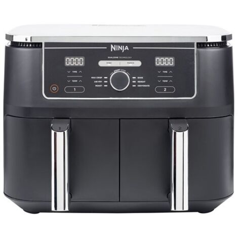 Ninja NNJ AF400EU Friggitrice ad Aria a 2 Zone 6 in 1 Ninja Foodi Max 9 5l Nero