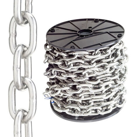 Catena a rulli zincata 2 mm. (Rotolo 111 metri)