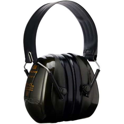 3M H520F-409-GQ Cuffie Protettive, Ripiegabili, 31 dB, Verde