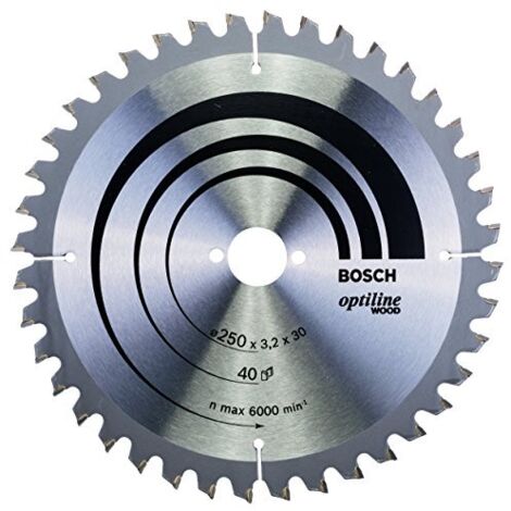 Bosch Optiline Wood Lama per troncatrice 250x30 mm per legno