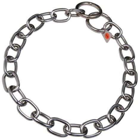 Collare per Cani Hs Sprenger Argentato 4 mm Maglie Semilungo (69 cm)