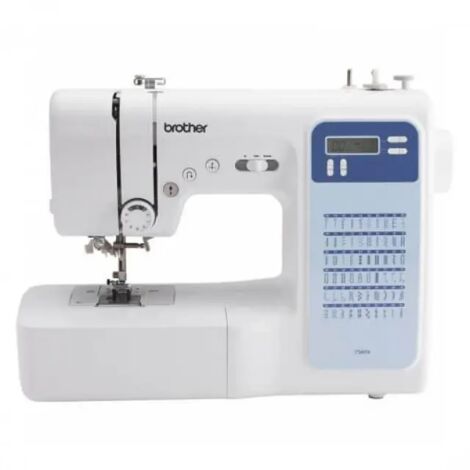 Macchina da Cucire Elettrica Brother FS60X con 60 Punti, Funzioni di Cucitura Automatica, Display Multifunzione, Design Bianco