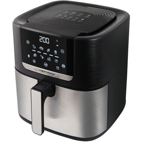 Esperanza eka004 friggitrice senza grassi 8l, 1700w acciaio inox