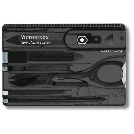Victorinox SwissCard Classic astuccio make-up e manicure Nero, Trasparente ABS sintetico (1/2)