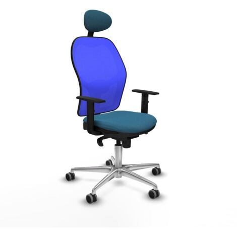 Sedia Ufficio con Poggiatesta Jorquera Piqueras y Crespo 1D086G1 Azzurro Verde petrolio (1/5)