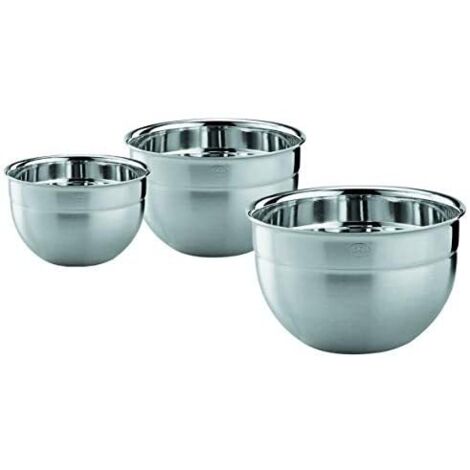Rösle Set di 3 Ciotole Inossidabili Argentate 16 20 24 cm (1/5)