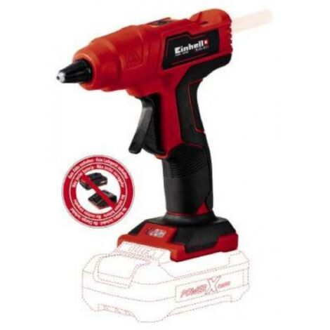 Pistola per colla a caldo senza fili Einhell TE-CG 18 Li - Solo rossa nera 18V