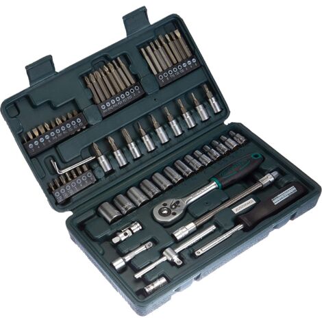 Set di Chiavi a Bussola Brüder Mannesmann 1/4 in Acciaio 65 Pezzi
