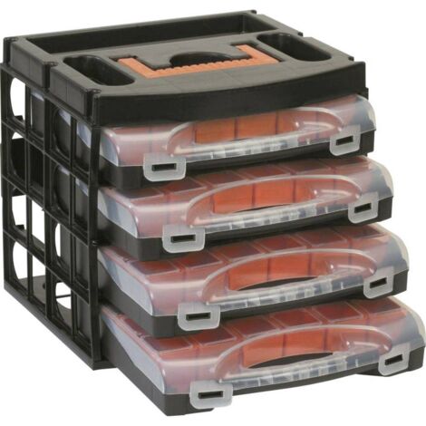 Alutec Kit valigette porta minuteria (L x L x A) 322 x 279 x 297 mm Scomparti: 16 suddivisione variabile Contenuto 1 pz