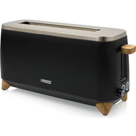 Princess 0114236101001 tostapane lungo nero legno chiaro