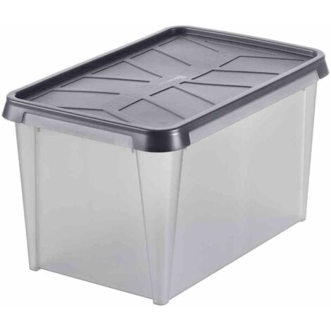 Orthex 3462050 Scatola di immagazzinaggio (L x L x A) 60 x 40 x 35 cm Grigio 1 pz.