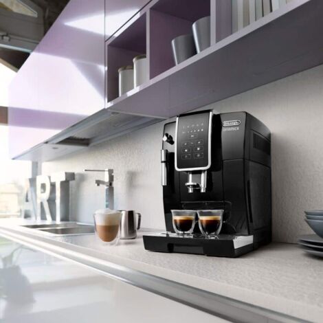 DeLonghi ECAM35015.B Dinamica Macchina da Caffe' Sistema Automatico Potenza 1450 W Capacita' 1,8 Litri Display LCD Vapore Rapido LatteCrema System Nero