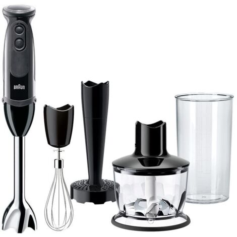 Frullatore a Immersione Multifunzione con Accessori Braun MQ 5237 BK Nero 1000 W