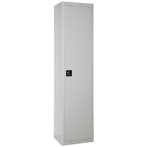 Simonrack Armadio per scope in metallo grigio con 4 ripiani