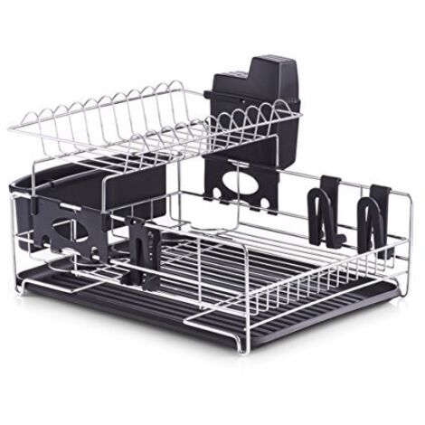 Zeller 27272 Scolapiatti Acciaio Inox, 42 x 33 x 25 cm (1/2)