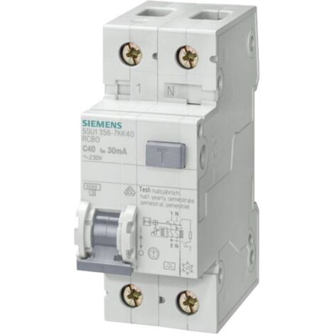 Siemens 5SU13566KK20 Interruttore differenziale 2 poli 20 A 0.03 A 230 V