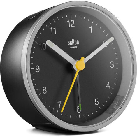 Braun BC 12 SB sveglia nera e argento compatta e silenziosa (1/4)